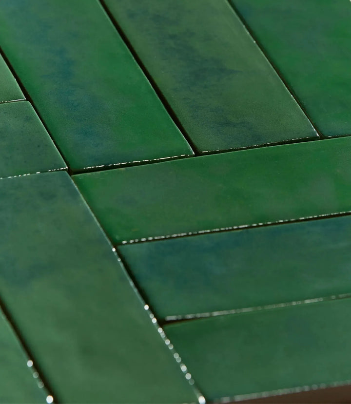 Marrakesh Brick Green Gloss 5cm x 15cm