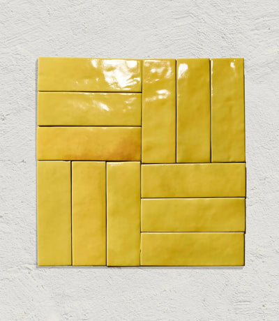 marrakesh brick lemon gloss 5cm x 15cm