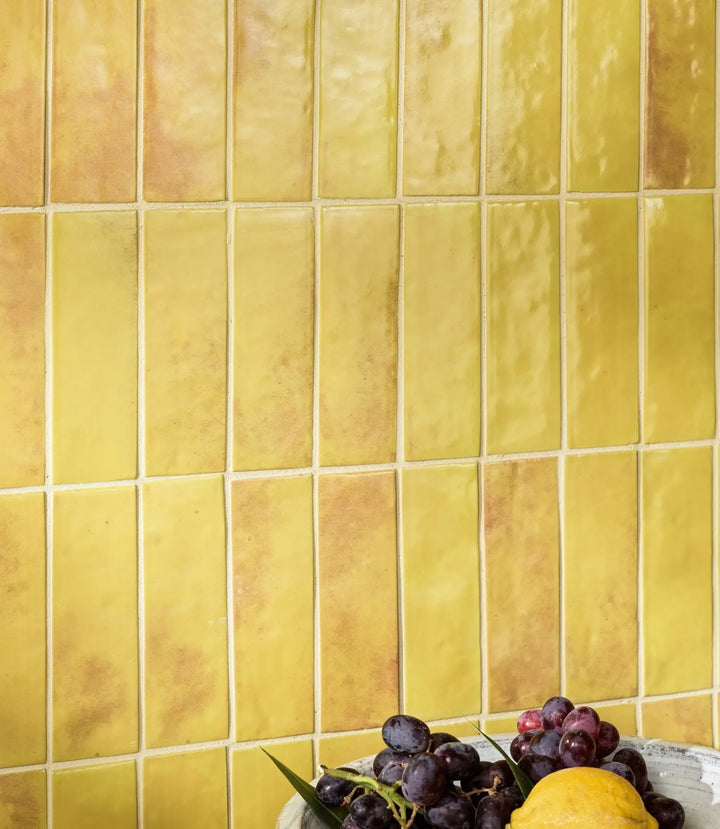 Marrakesh Brick Lemon Gloss 5cm x 15cm