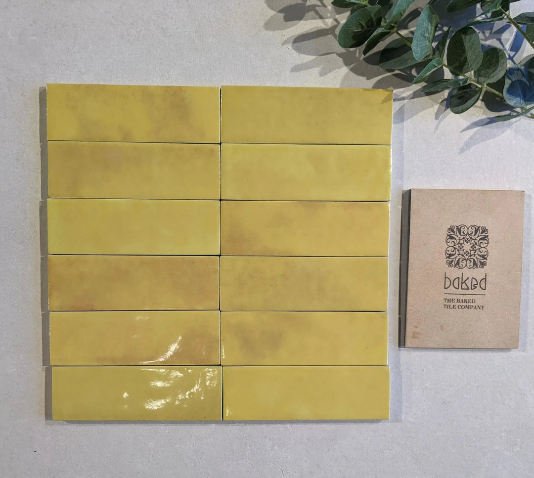 Marrakesh Brick Lemon Gloss 5cm x 15cm
