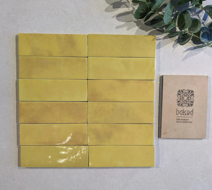 Marrakesh Brick Lemon Gloss 5cm x 15cm