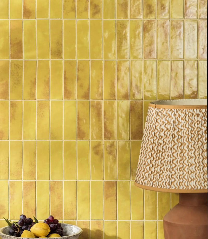 marrakesh brick lemon gloss 5cm x 15cm