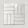 Marrakesh Brick White Gloss 5cm x 15cm