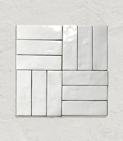 marrakesh brick white gloss 5cm x 15cm
