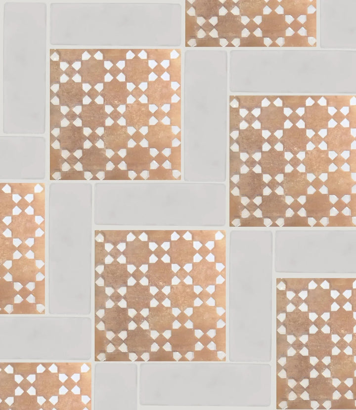 Marrakesh Brick White Gloss 5cm x 15cm