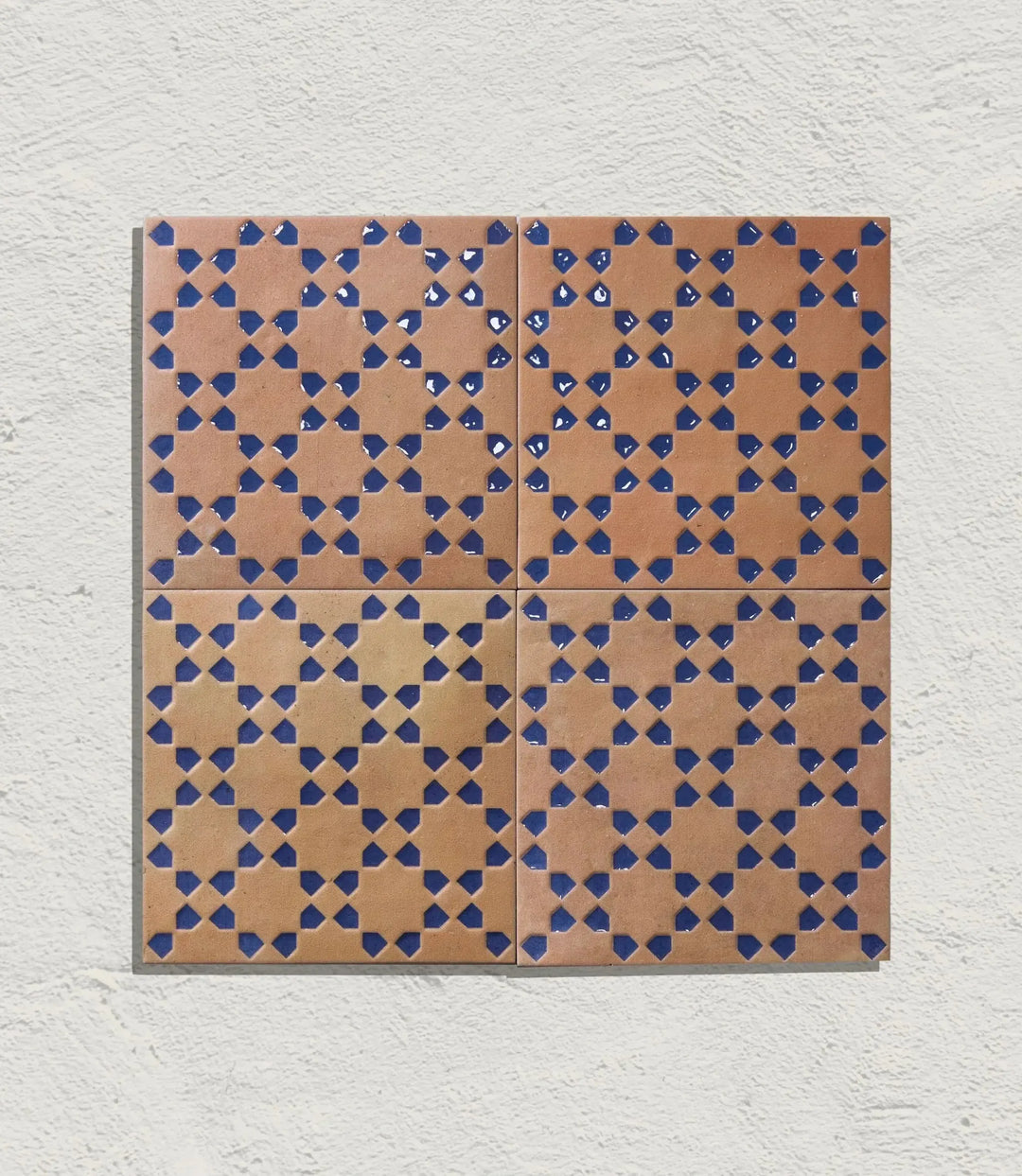 marrakesh square decor dark amp amp blue matt 15cm x 15cm