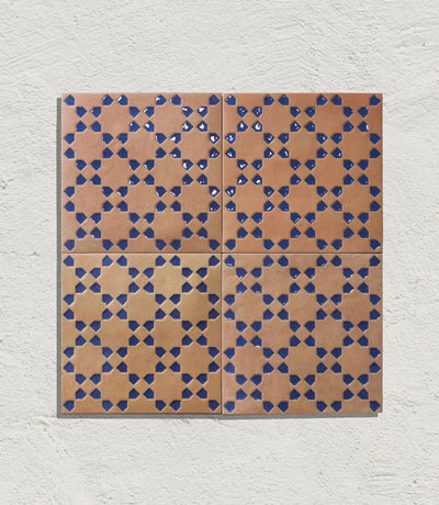 marrakesh square decor dark amp amp blue matt 15cm x 15cm