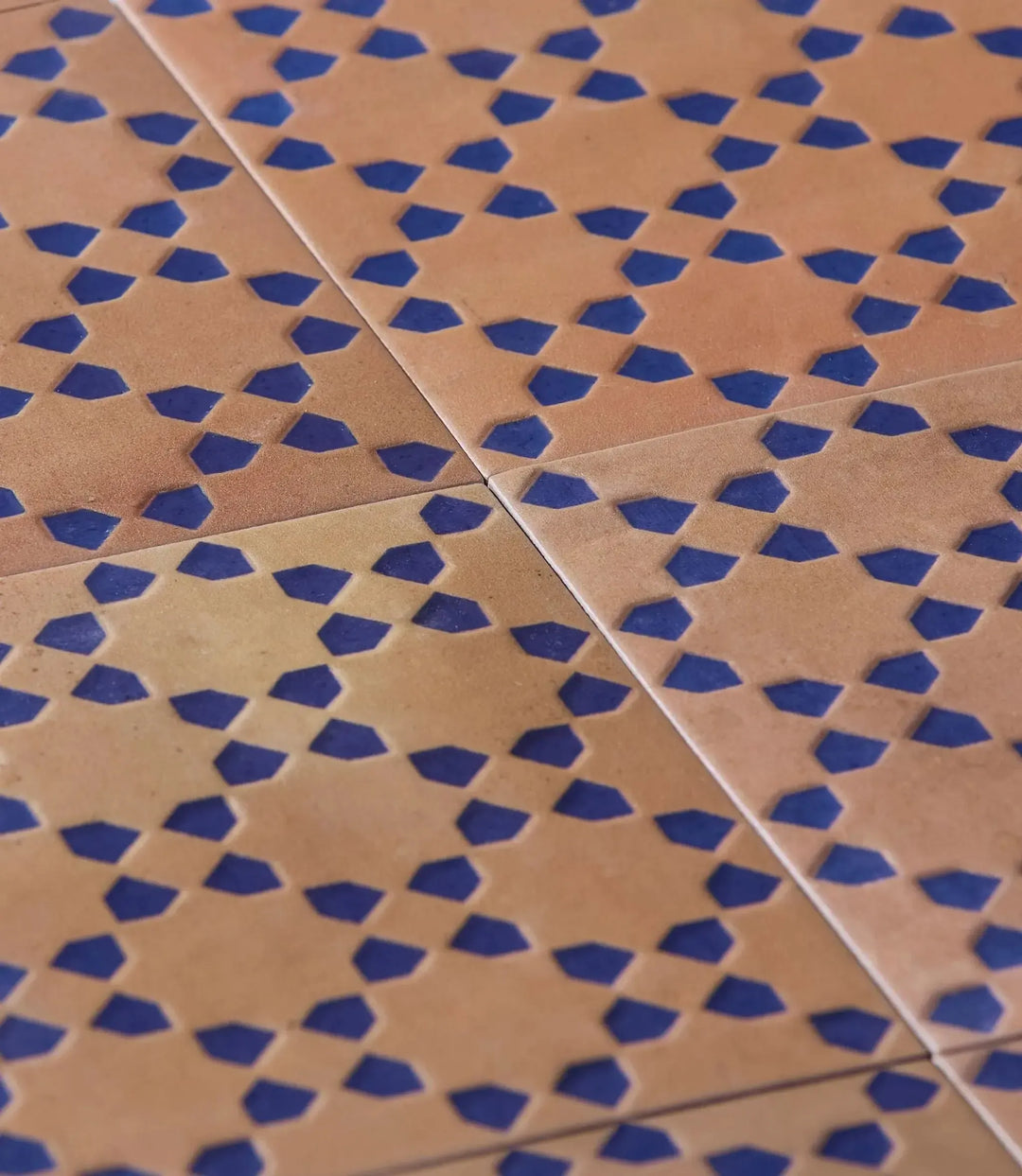 marrakesh square decor dark amp amp blue matt 15cm x 15cm