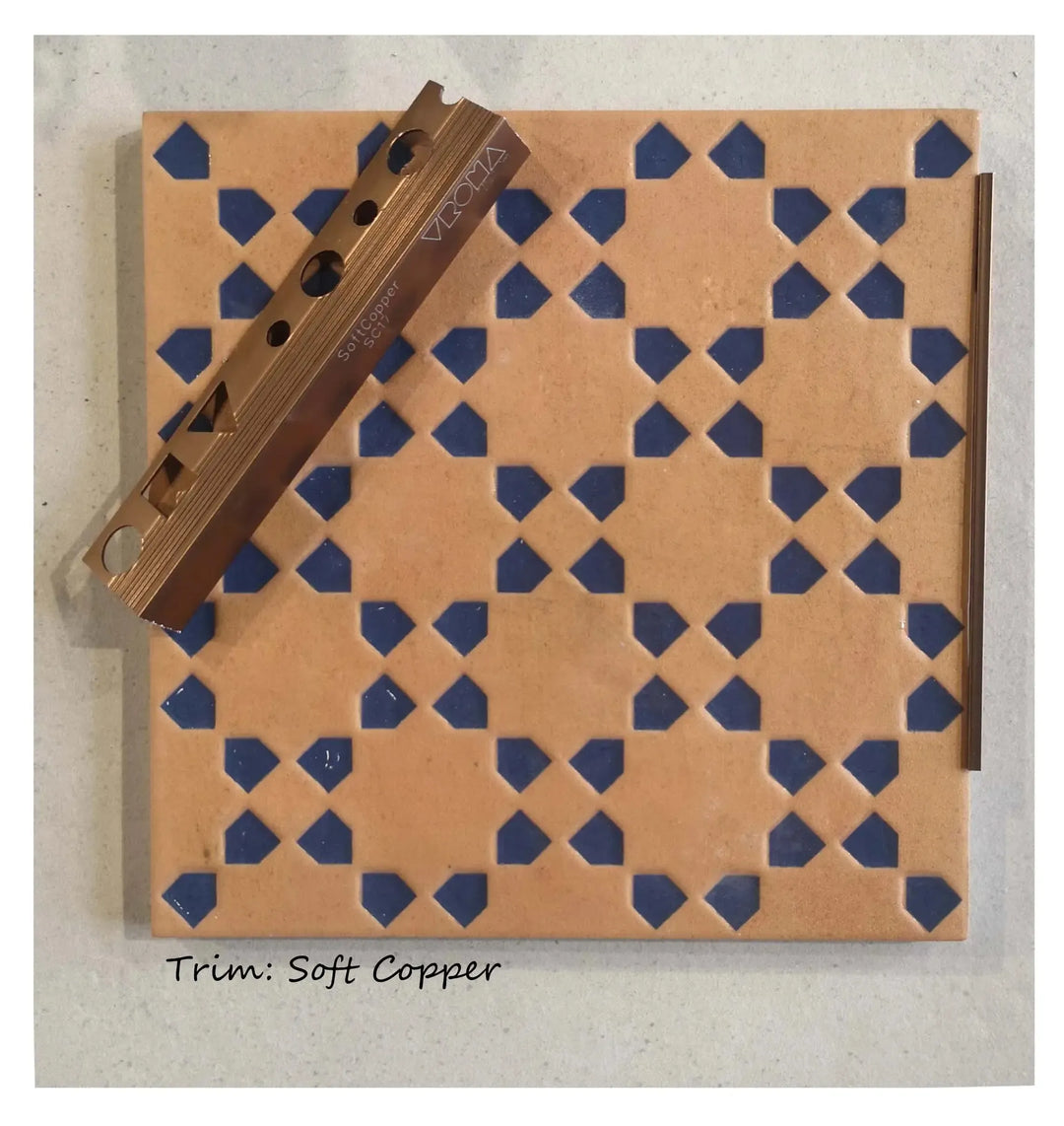 Marrakesh Square Decor Dark & Blue Matt 15cm x 15cm - Out