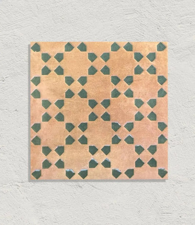 marrakesh square decor dark amp amp green matt 15cm x 15cm out