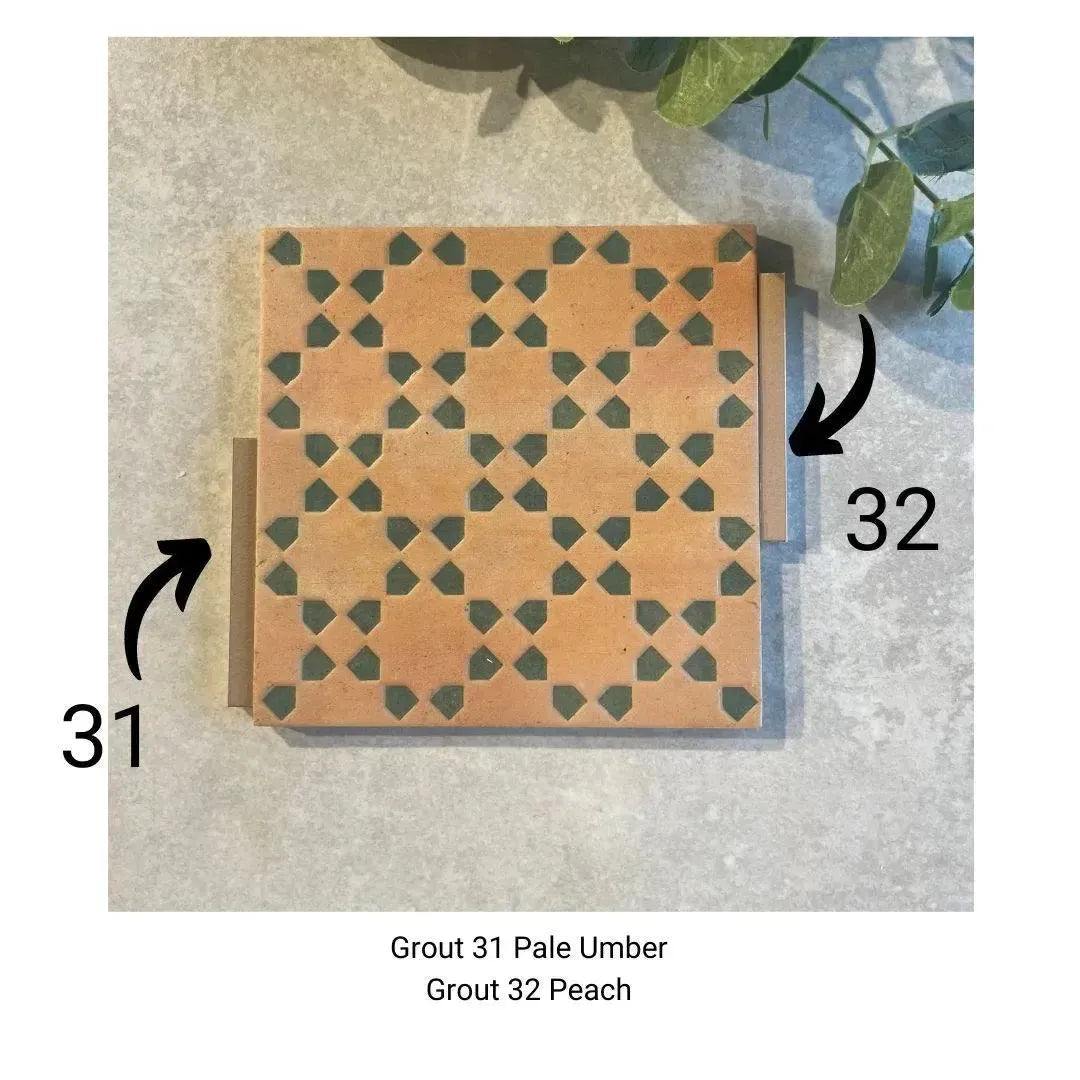 Marrakesh Square Decor Dark & Green Matt 15cm x 15cm - Out