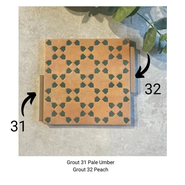 Marrakesh Square Decor Dark & Green Matt 15cm x 15cm - Out