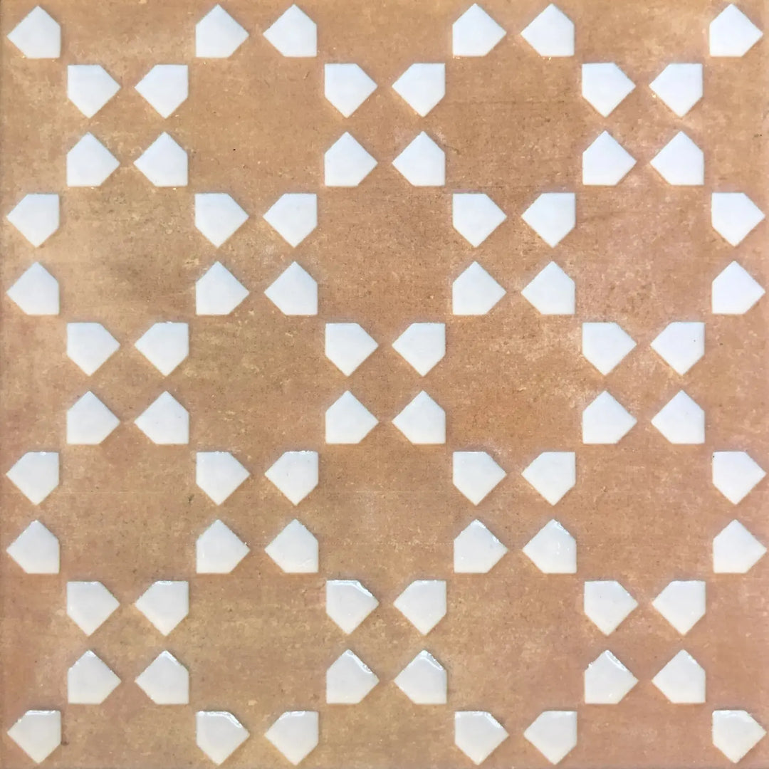 Marrakesh Square Decor Dark & White Matt 15cm x 15cm - Out