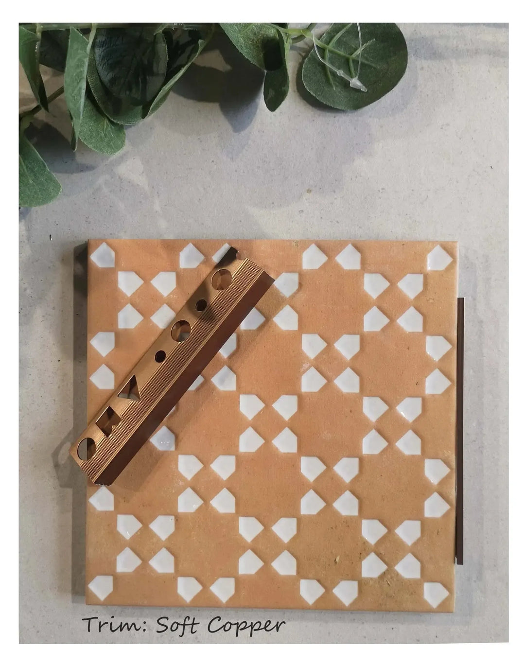 Marrakesh Square Decor Dark & White Matt 15cm x 15cm