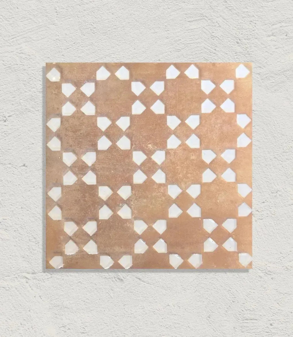 Marrakesh Square Decor Dark & White Matt 15cm x 15cm - Out