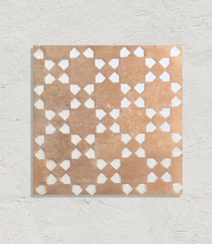Marrakesh Square Decor Dark & White Matt 15cm x 15cm - Out