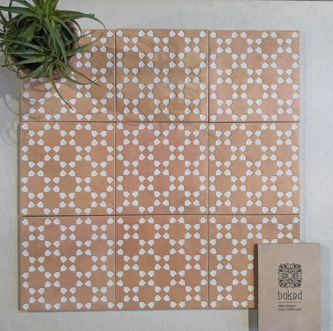 Marrakesh Square Decor Dark & White Matt 15cm x 15cm - Out