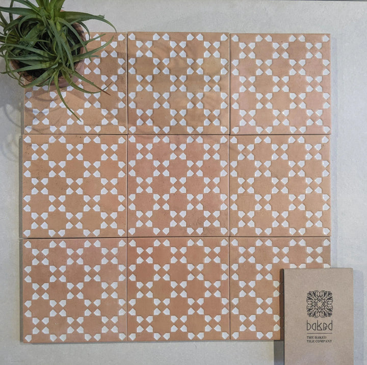 Marrakesh Square Decor Dark & White Matt 15cm x 15cm - Out