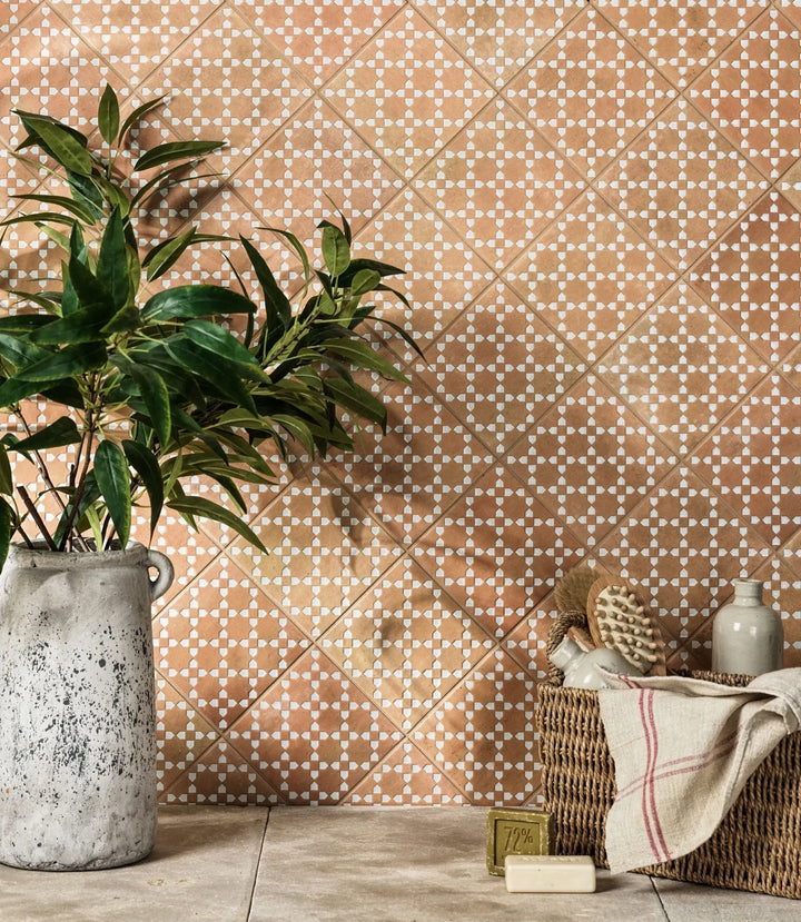 Marrakesh Square Decor Dark & White Matt 15cm x 15cm