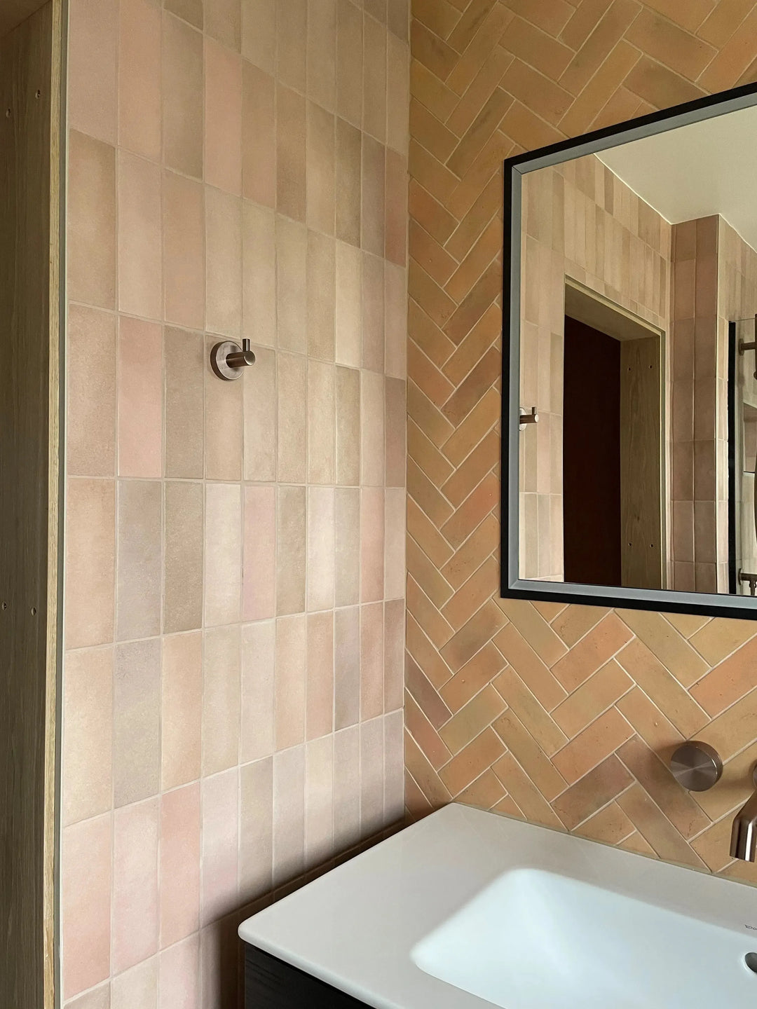 marrakesh terracotta brick dark matt 5cm x 15cm baked tiles
