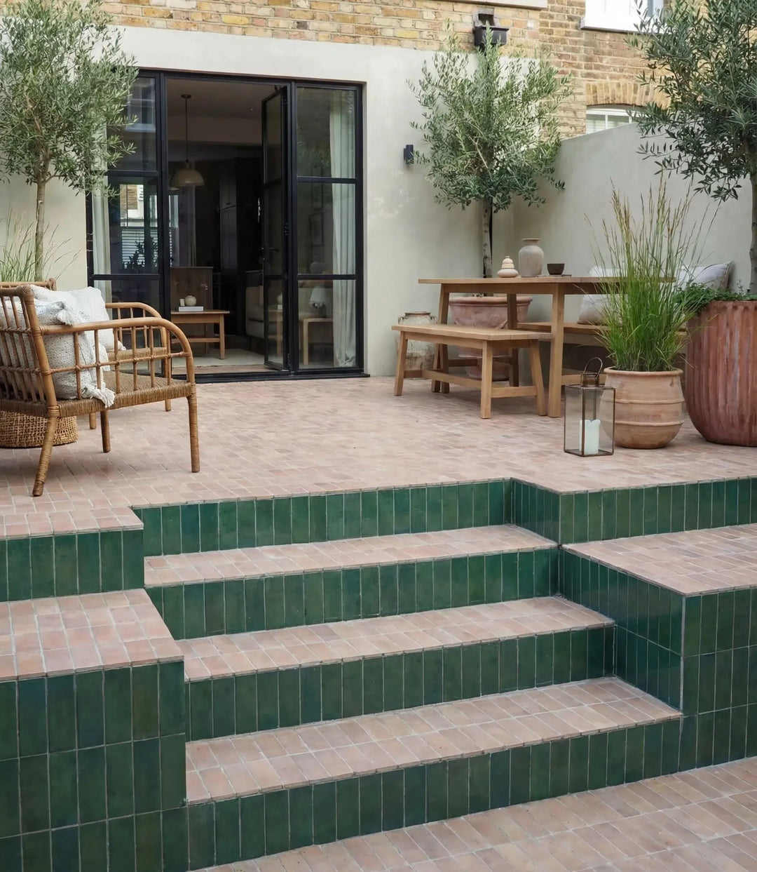 marrakesh terracotta brick light matt 5cm x 15cm wall tile