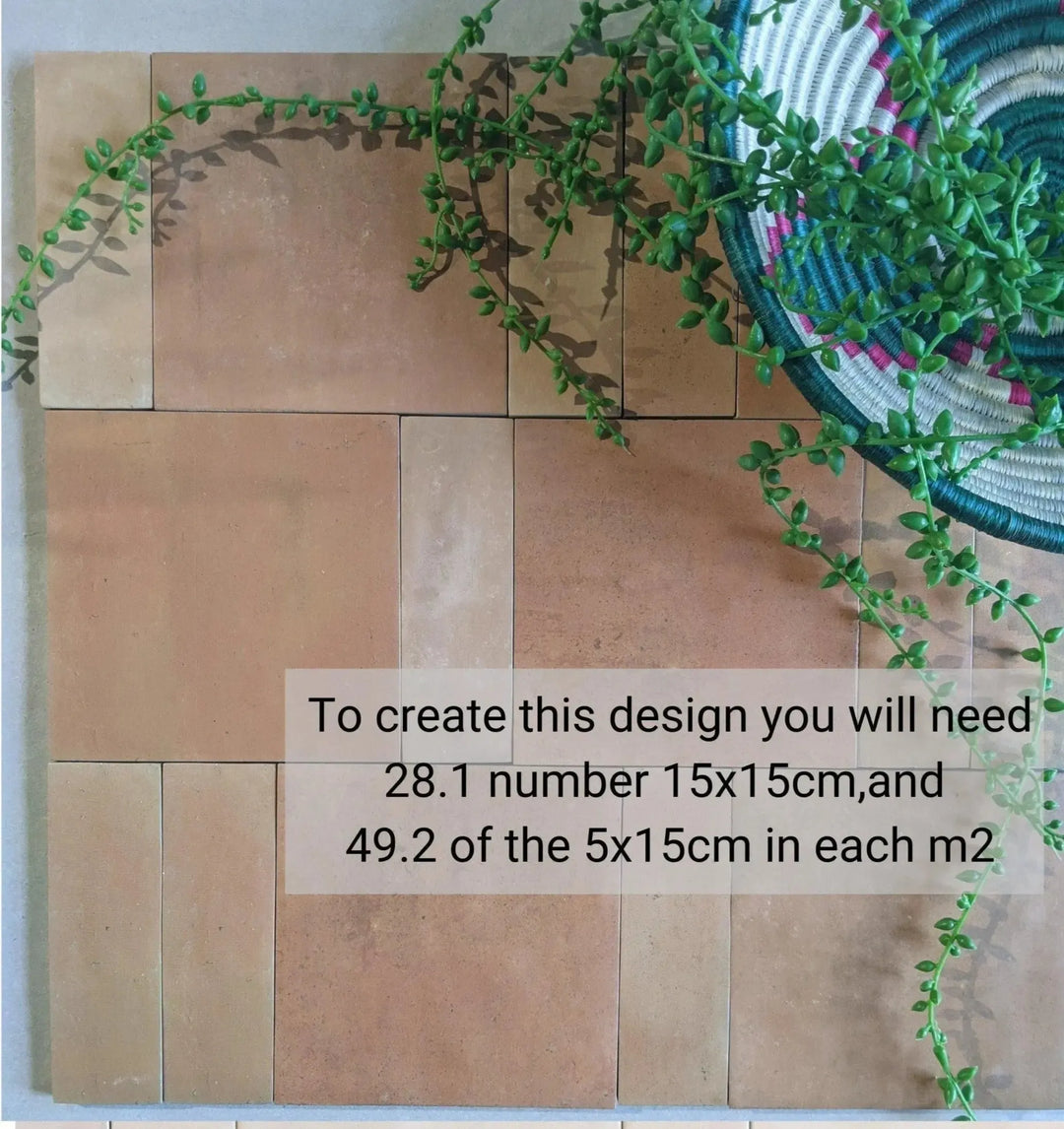 Marrakesh Terracotta Square Dark Matt 15cm x 15cm - Out