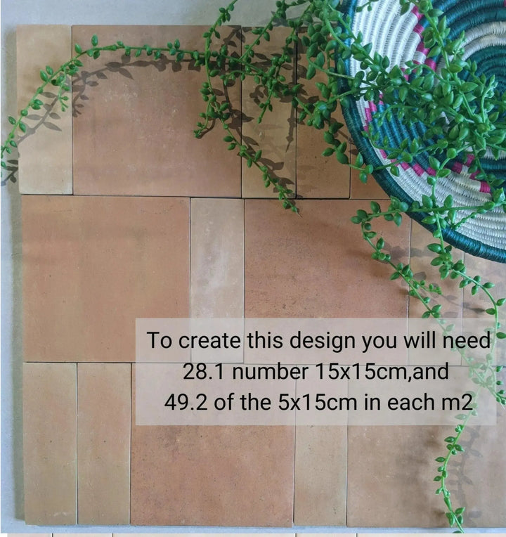 Marrakesh Terracotta Square Dark Matt 15cm x 15cm - Out