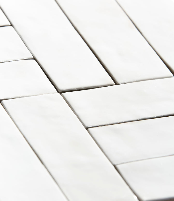 Marrakesh Brick White Gloss 5cm x 15cm