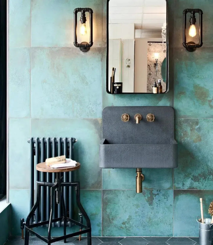 Curated Metal Work Verdigris 60cm x 60cm