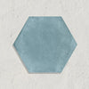 Curated Muted Hexagon Aqua 16cm x 14cm