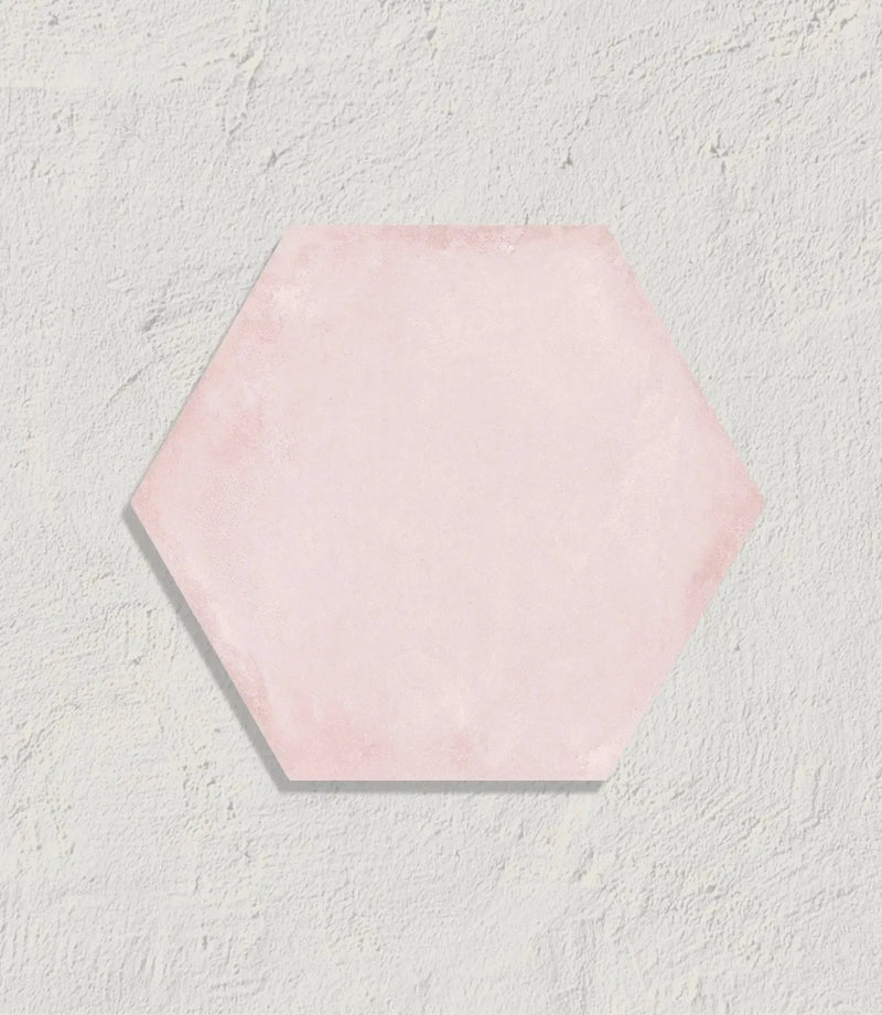 curated muted hexagon rosa 16cm x 14cm