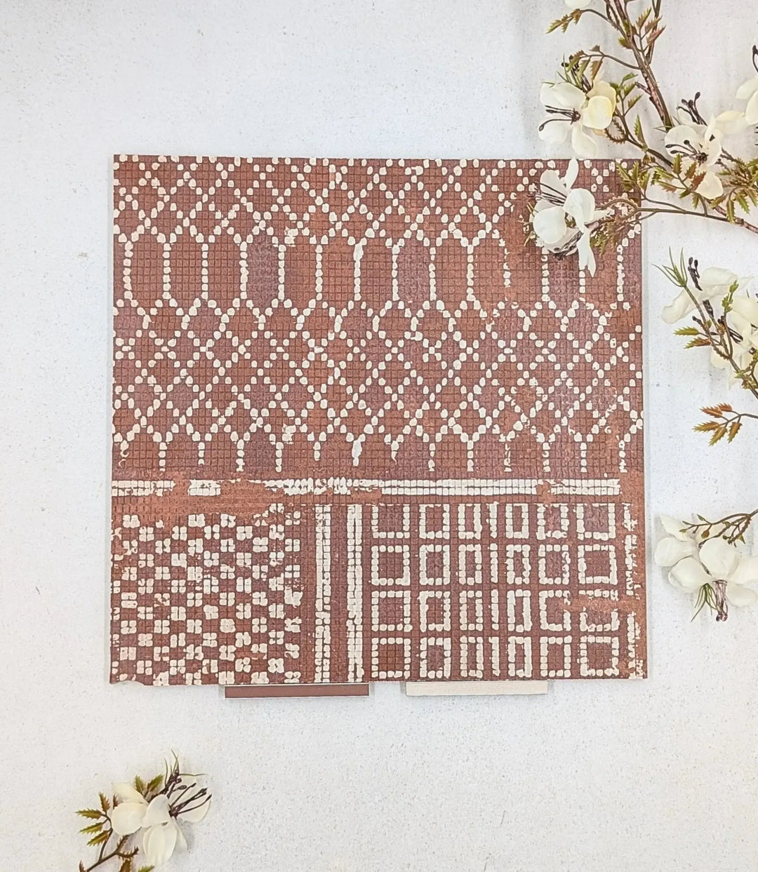 nomad crimson 60cm x 120cm baked tiles