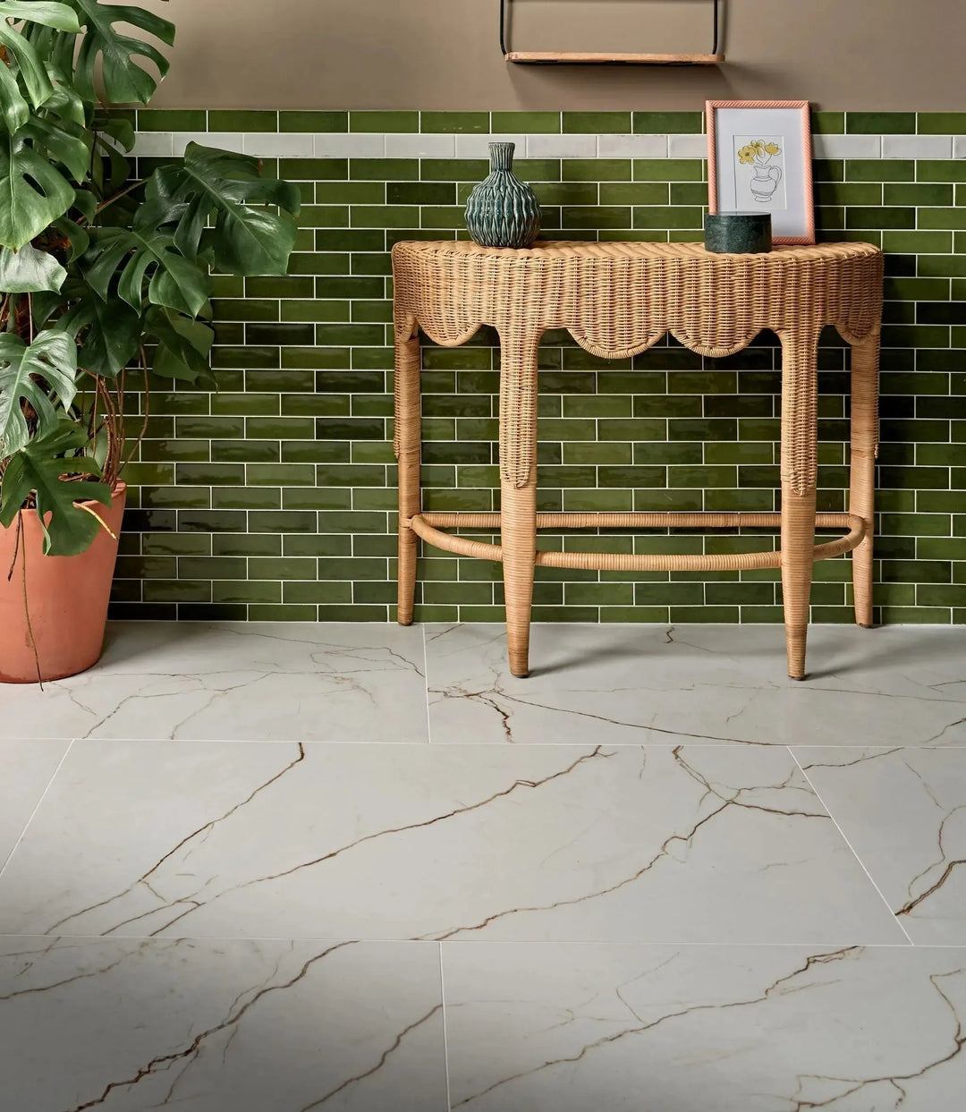 curated-little-bricks-gloss-olive-5cm-x-15cm | Hallway