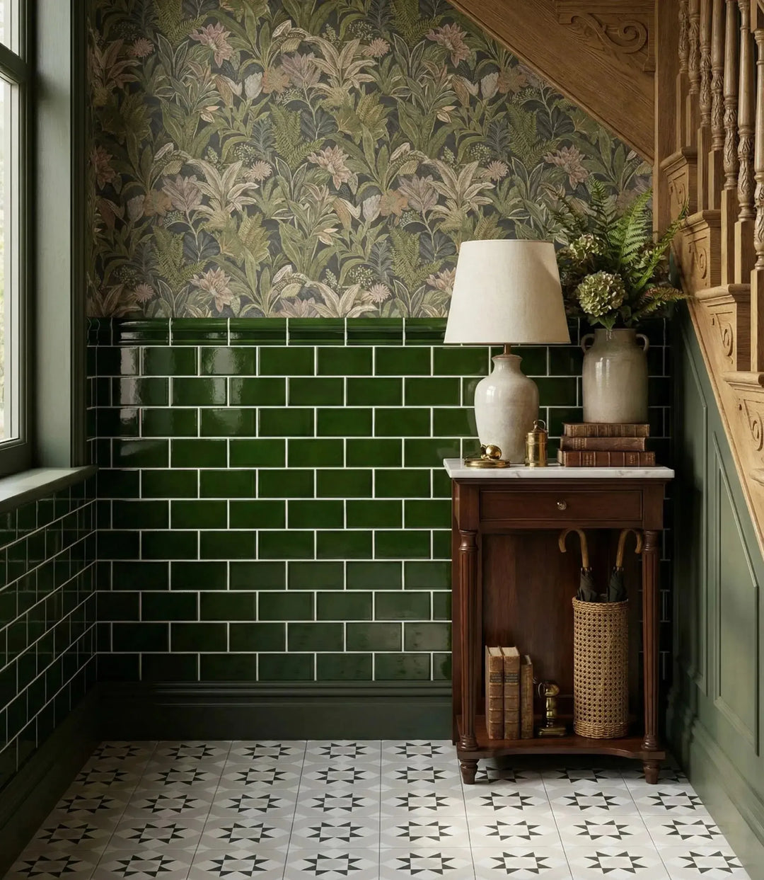 osbourne house crackle dado olive green 7 5cm x 15cm wall amp amp floor tiles