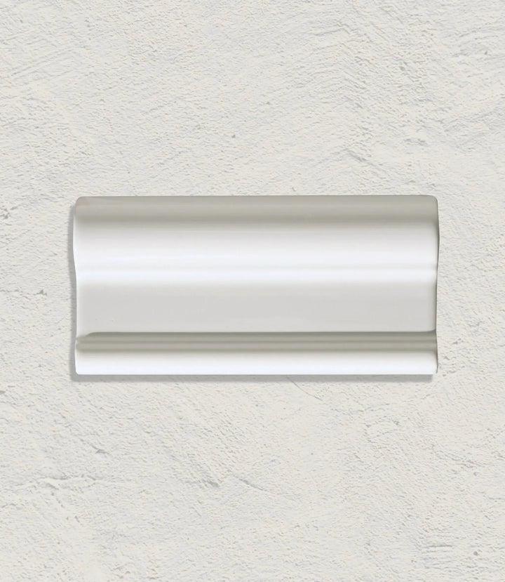 Osbourne House Dado Cotton White 7.5cm x 15cm