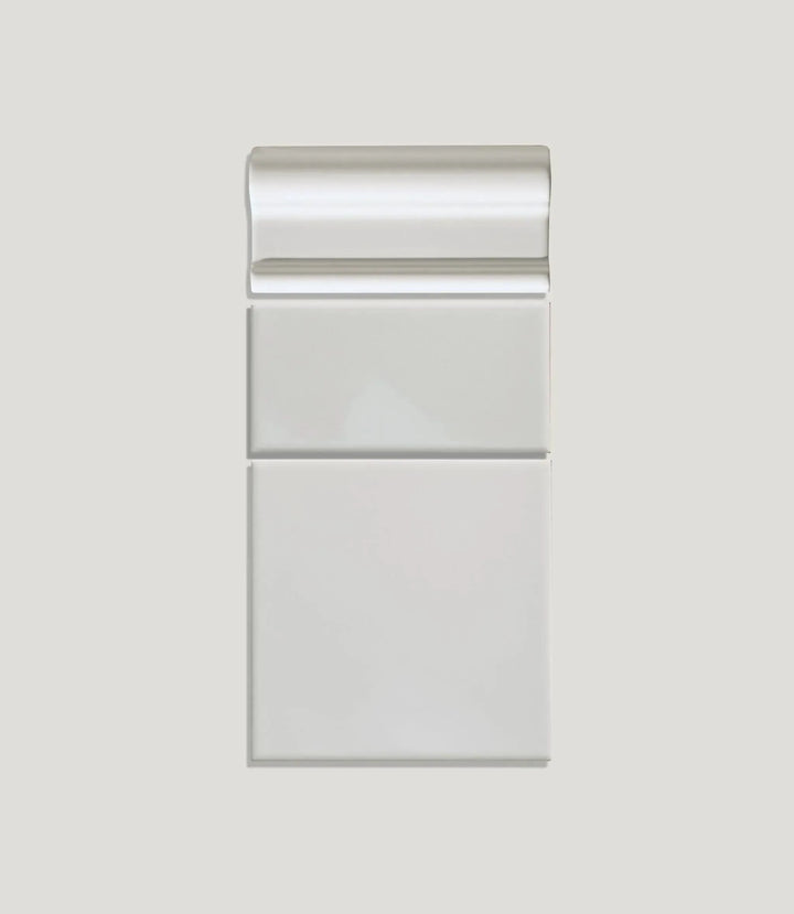 Osbourne House Dado Cotton White 7.5cm x 15cm