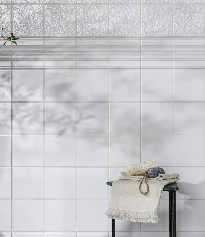 Osbourne House Square Cotton White 15cm x 15cm