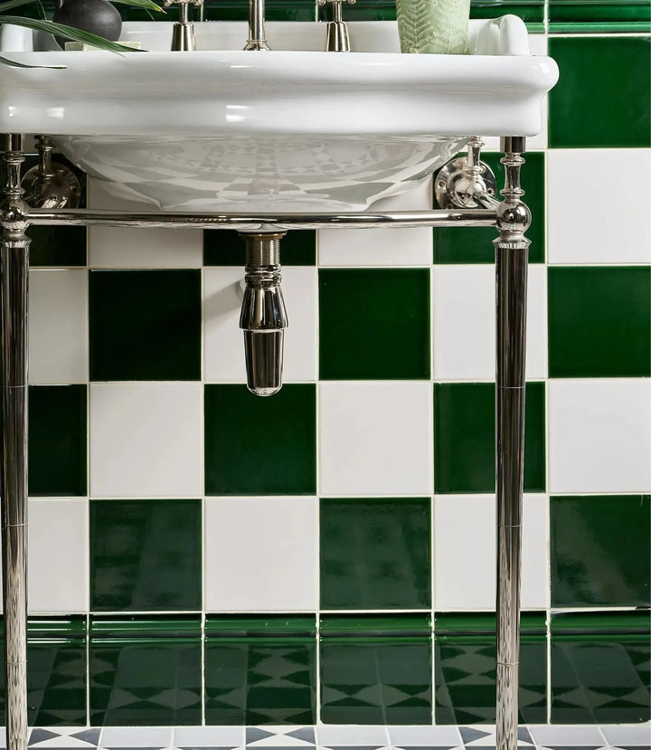 osbourne-house-square-olive-green-15cm-x-15cm | bathroom sink