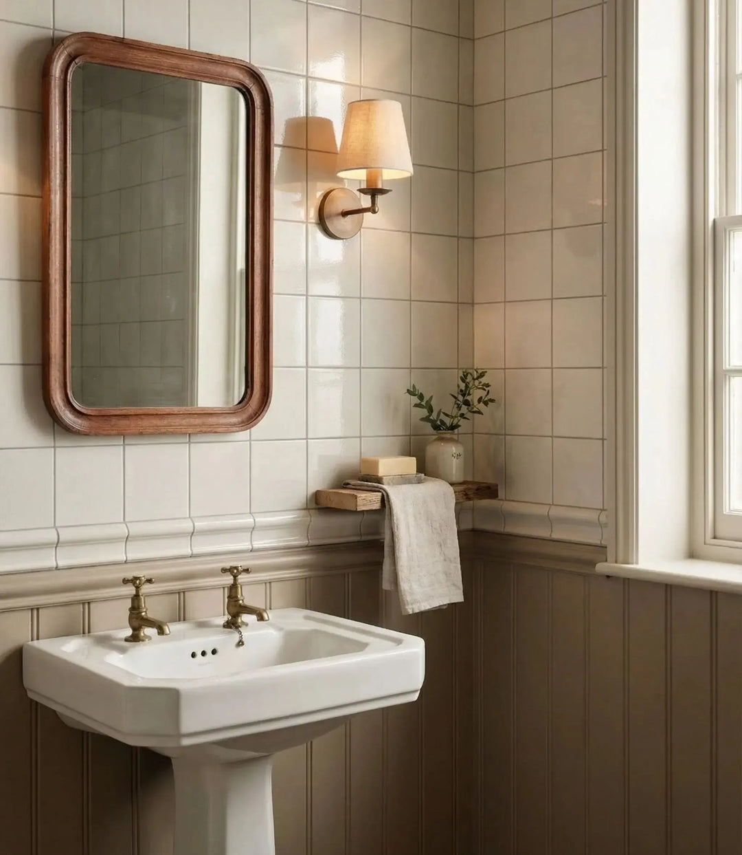 osbourne house square cotton white 15cm x 15cm wall tiles