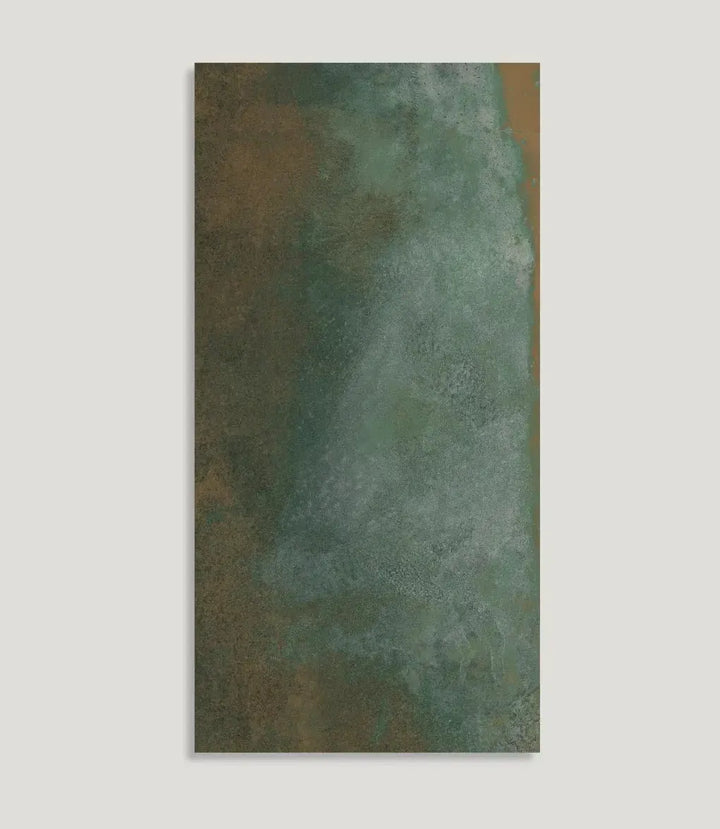 curated-oxide-verde-60cm-x-120cm | Curated Oxide Verde by Baked Tiles featured in a luxury bathroom