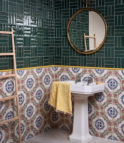 paintable bobbin trims 1 9cm x 101 7cm curated paintable bobbin trims by baked tiles featured in a luxury bathroom