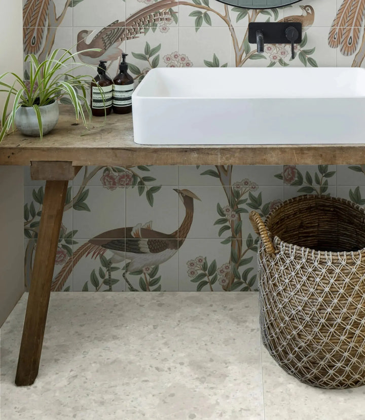 rowsley-mural-stone-20cm-x-20cm | Bathroom