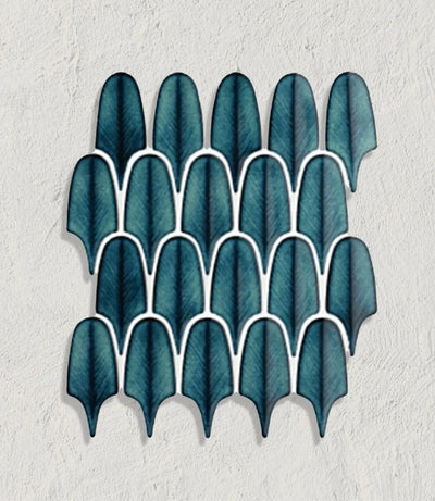 curated plume verdigris 30 5cm x 30cm