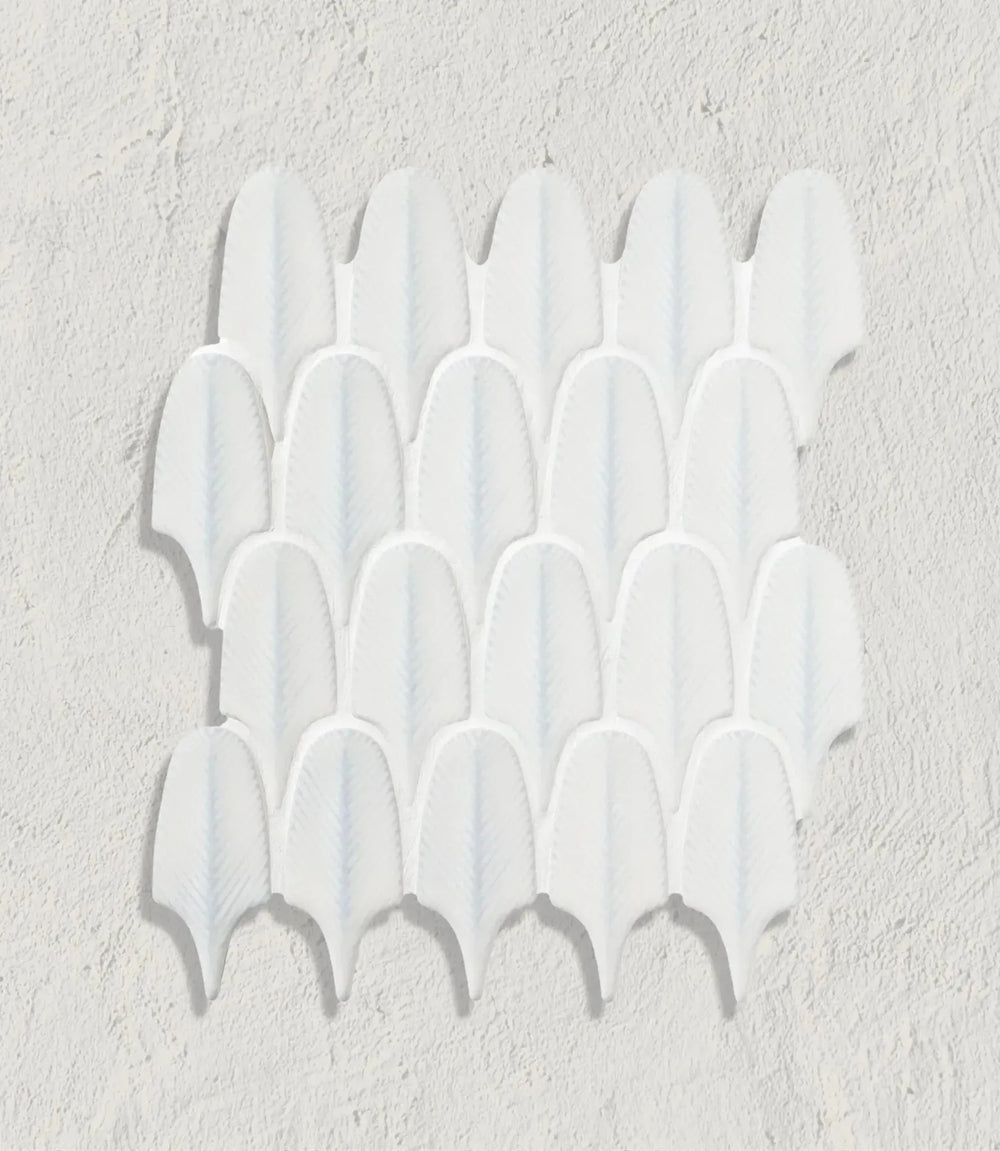 Curated Plume White 30.5cm x 30cm