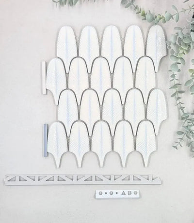 plume white 30 5cm x 30cm baked tiles