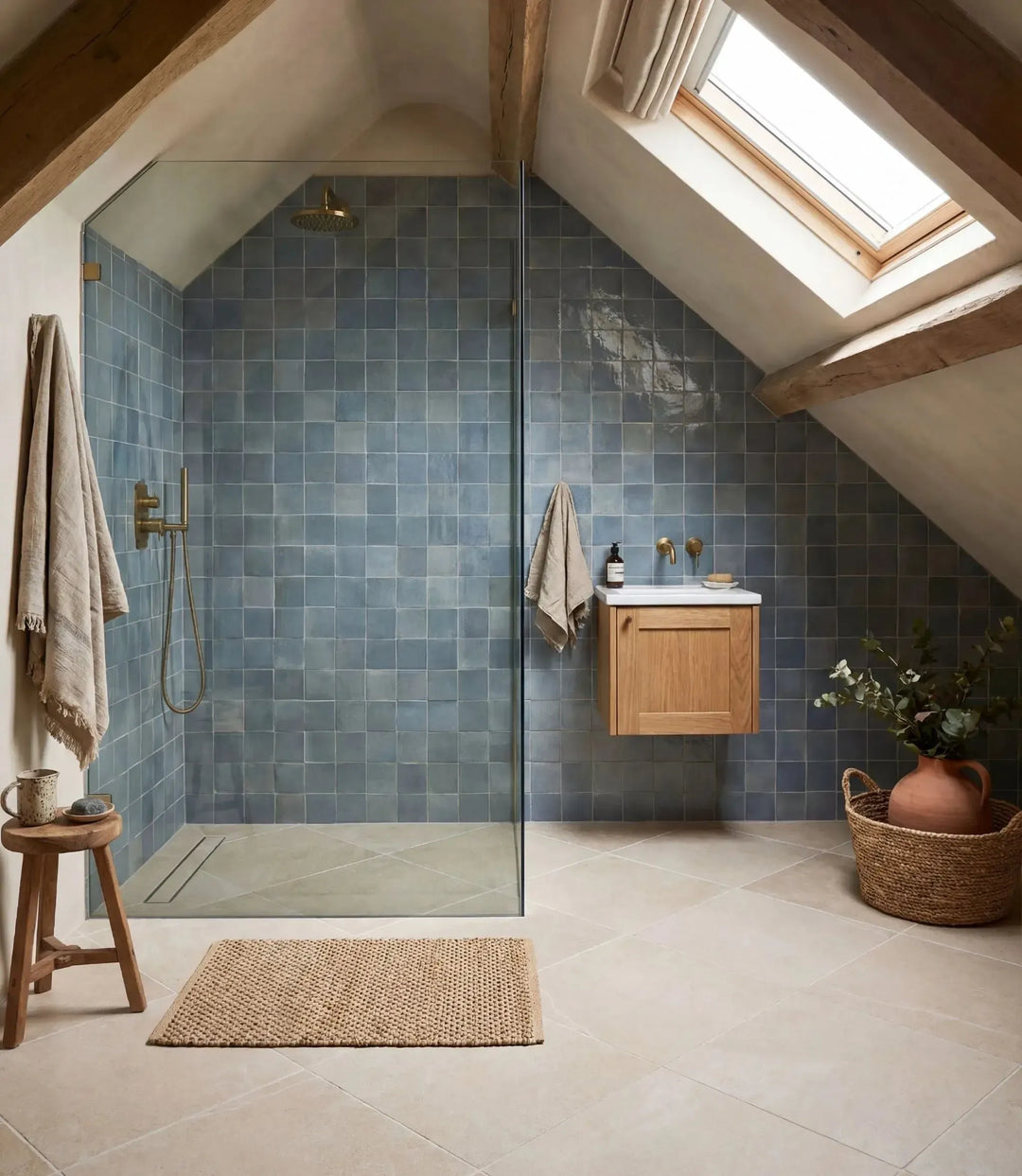 porth wen beige 60cm x 60cm wall tiles