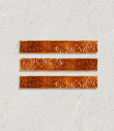 rapture crackle burnt orange 3 8cm x 23 5cm