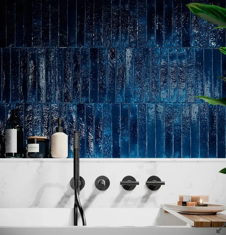 Rapture Crackle Indigo 3.8cm x 23.5cm