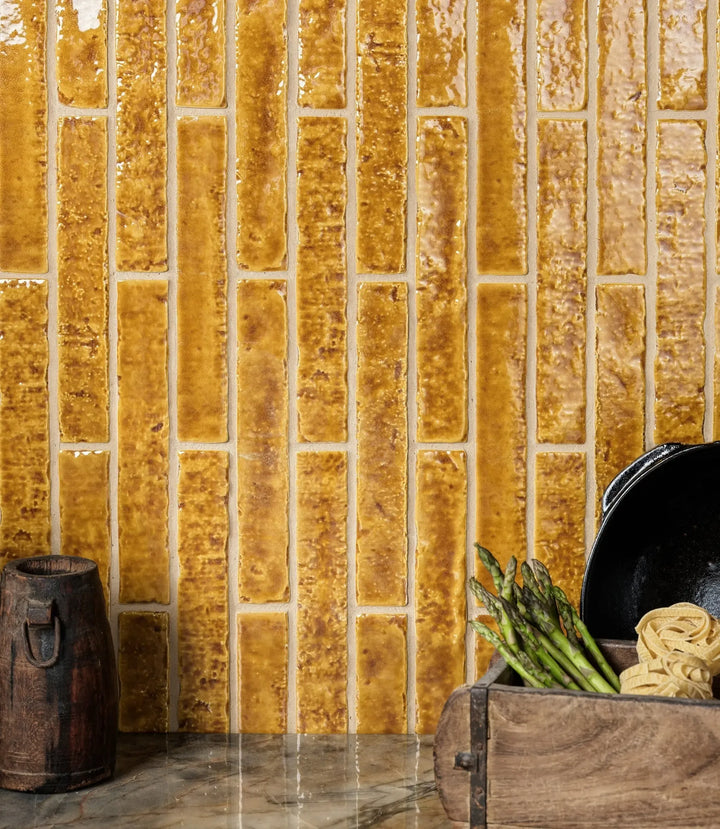 Rapture Crackle Mustard 3.8 x 23.5cm