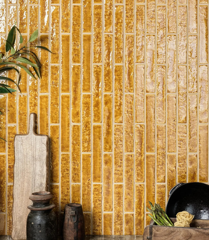 Rapture Crackle Mustard 3.8 x 23.5cm